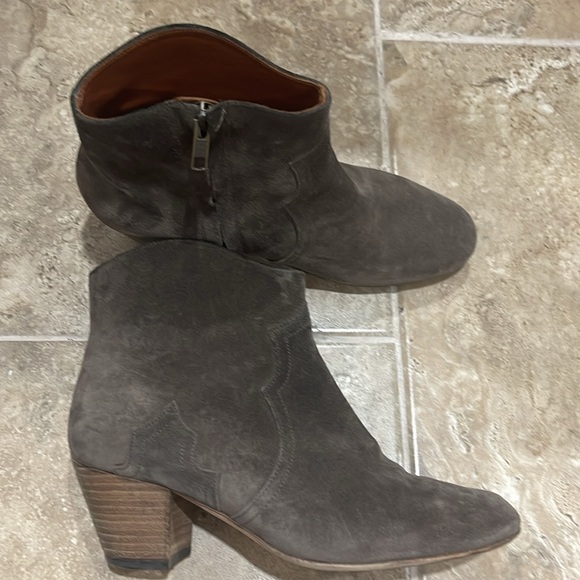 Isabel Marant suede, Taupe iconic dicker ankle boots size 39 / 9 - Picture 2 of 10